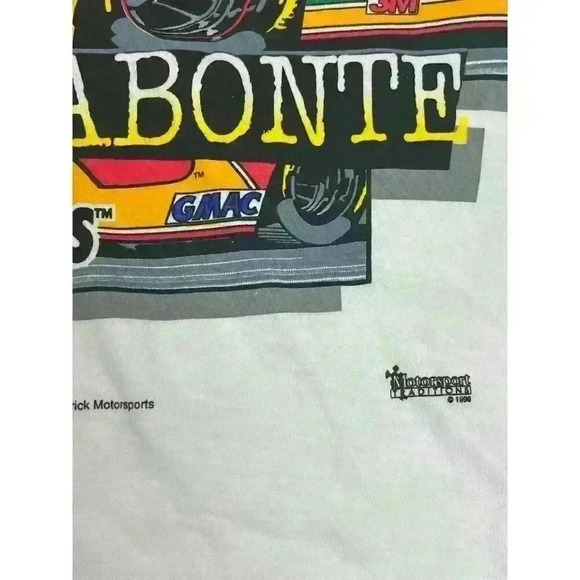 Vtg 1996 Terry Labonte Nascar Fruit of The Loom T-Shirt Single Stitch XXL White - Picture 3 of 13